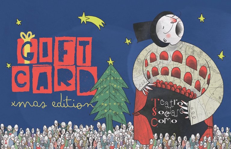 La gift card xmas edition del teatro Sociale di Como.