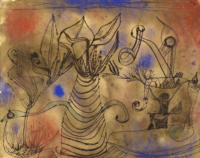 Paul Klee, "Con il serpente" (1924)