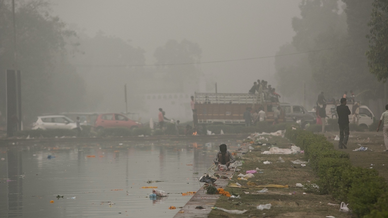 nuova delhi inquinamento