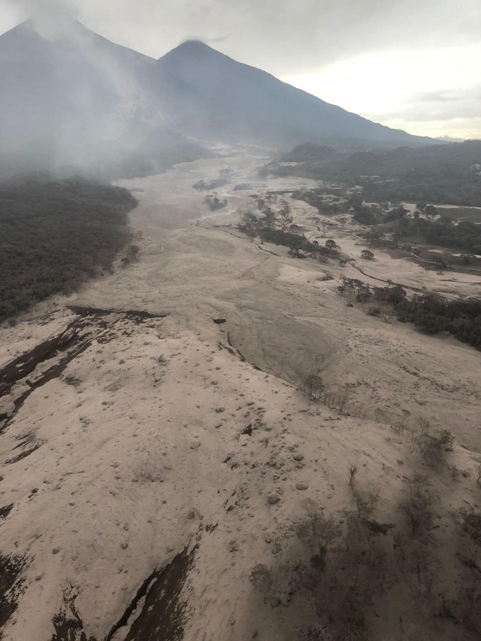 L'eruzione del vulcano Fuego, in Guatemala