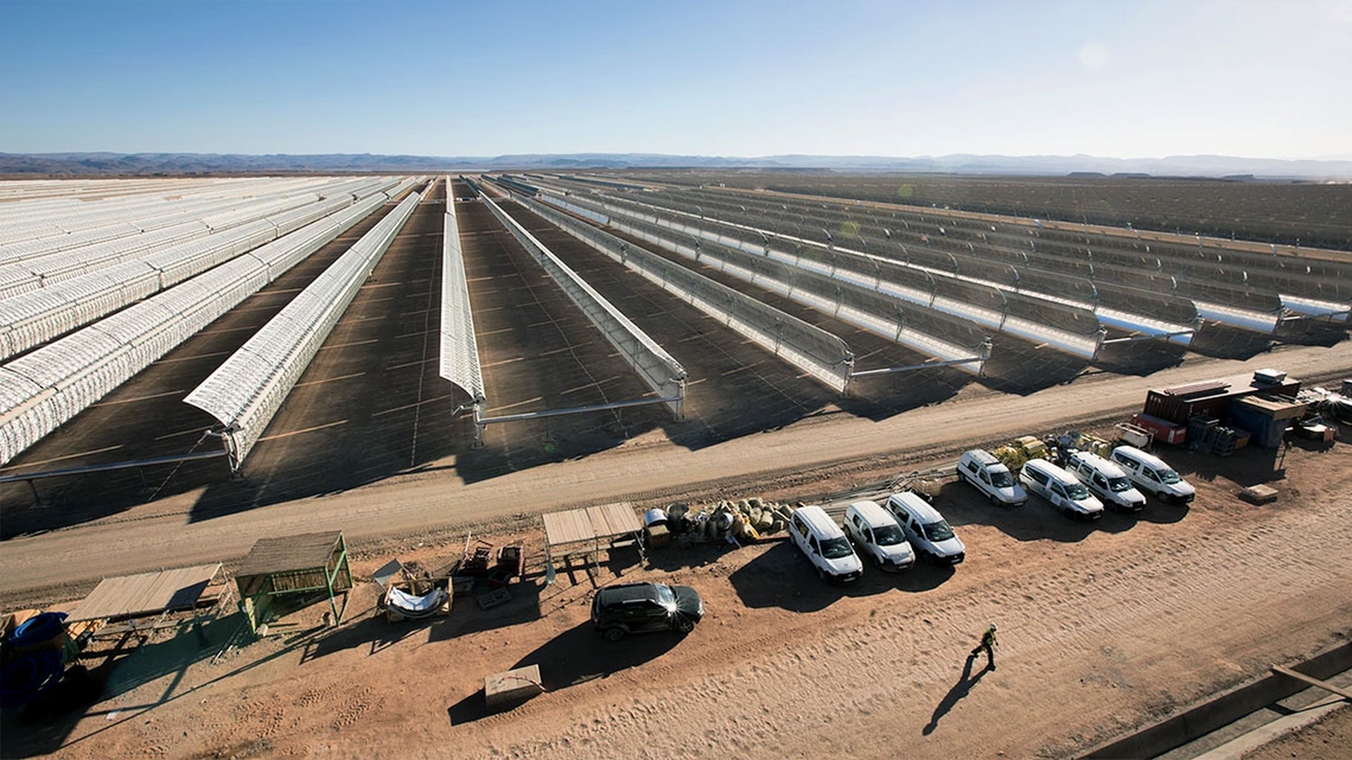 Noor solar plant in Ouarzazate, Morocco