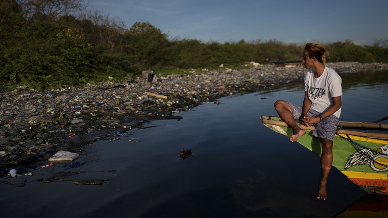 filippine balena plastica