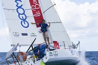 Il navigatore Ambrogio Beccaria conquista la Mini Transat, nel segno della sostenibilità