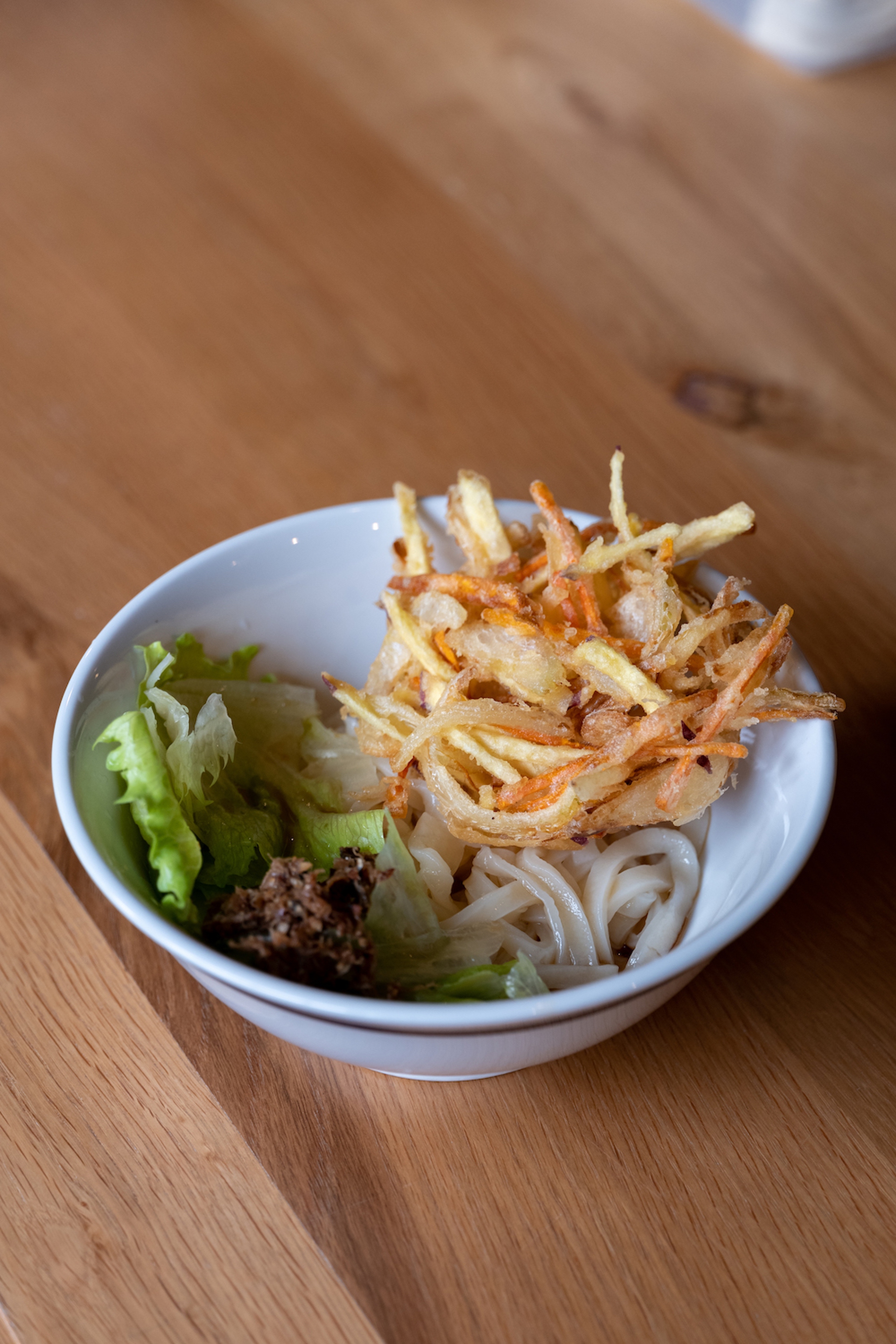 Udon con tempura
