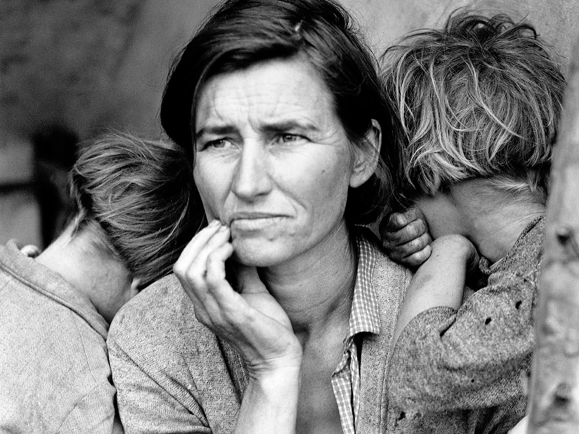 1936, Dorothea Lange. Madre migrante
