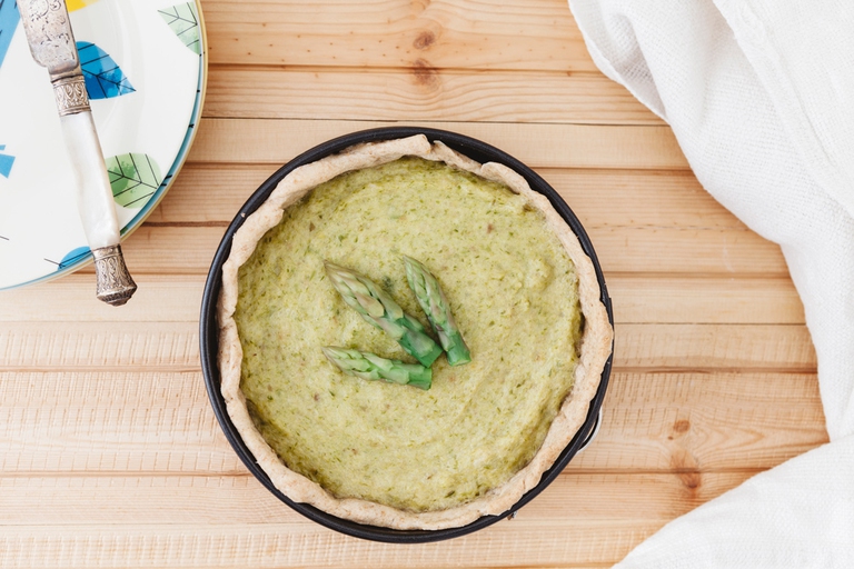 Torta salata asparagi e squaquerone