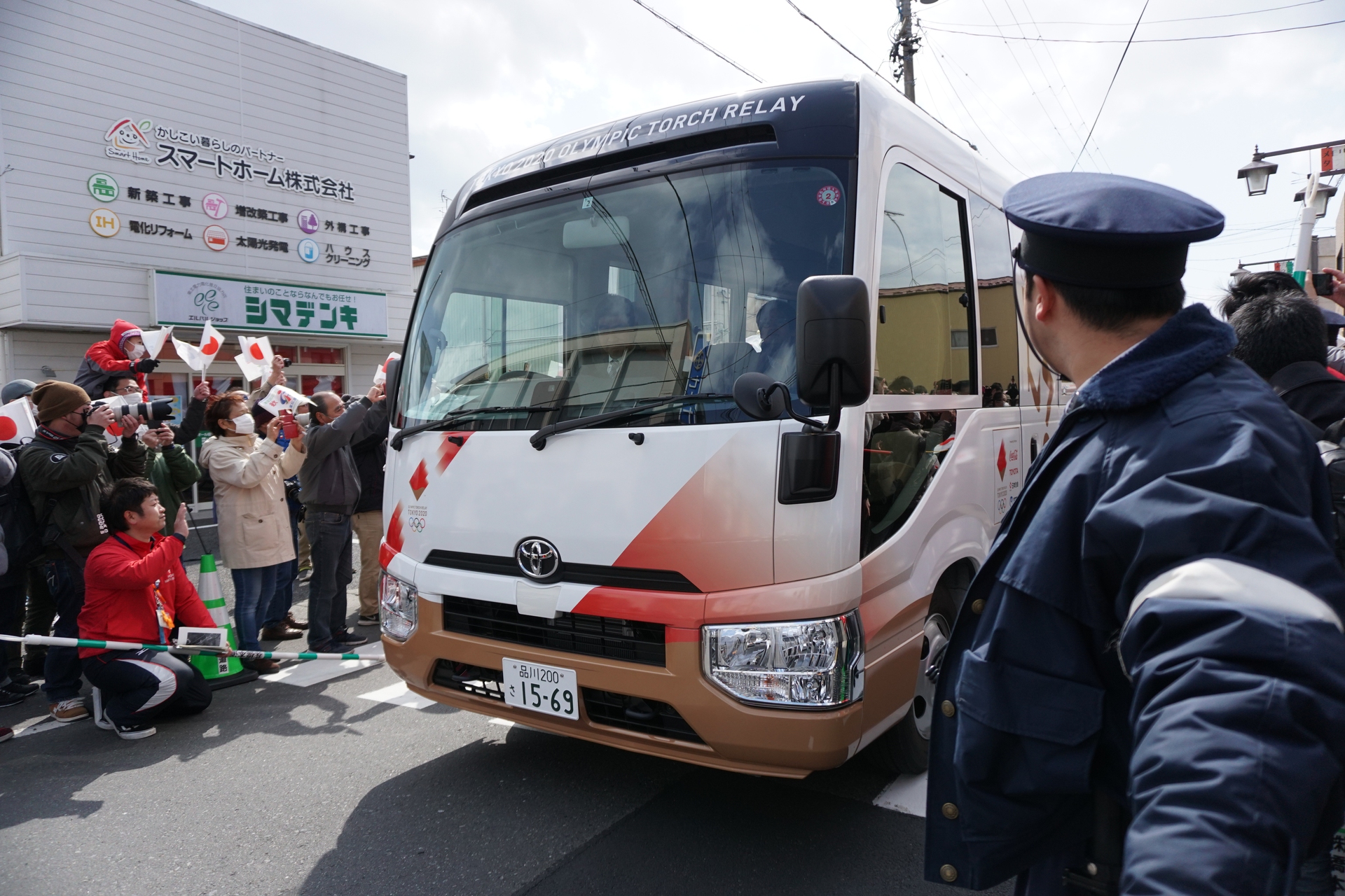 Matsushima, la fiamma olimpica arriva in Giappone