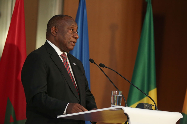 South African president Cyril Ramaphosa