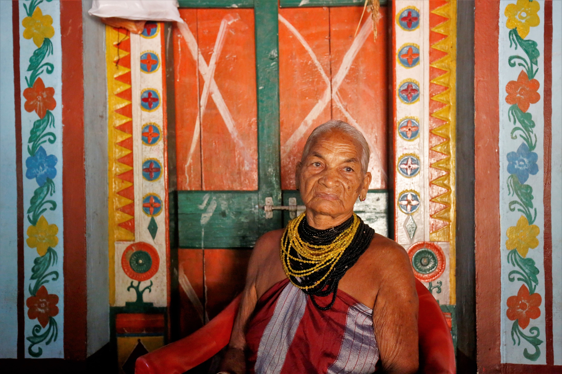 Gowda wearing traditional halakki garments
