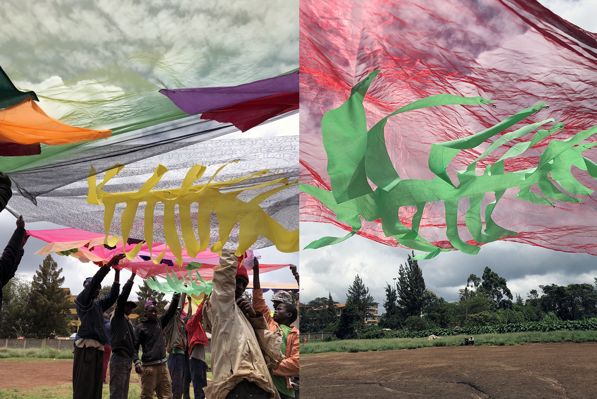 Il tetto aereo del matatu volante prende forma