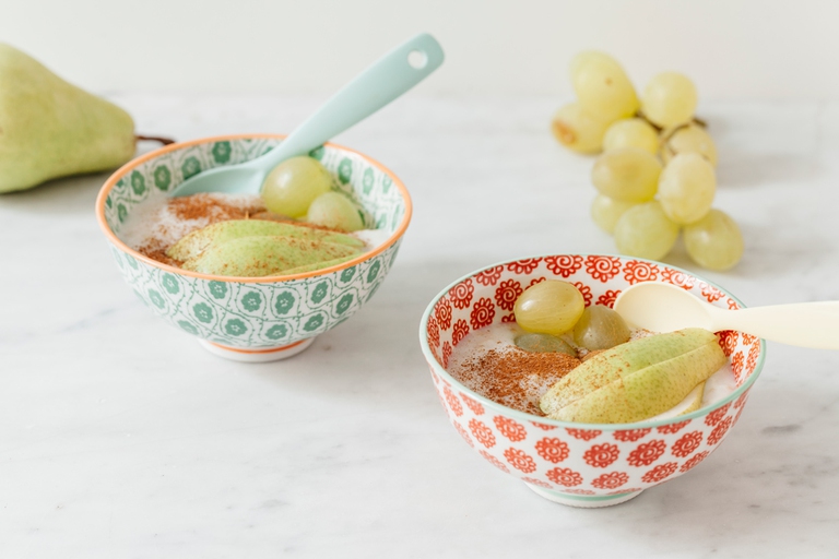 oatmeal porridge seasonal fruit