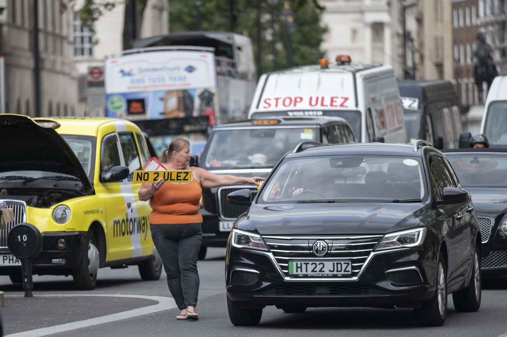 Protest against the expansion of ULEZ in London