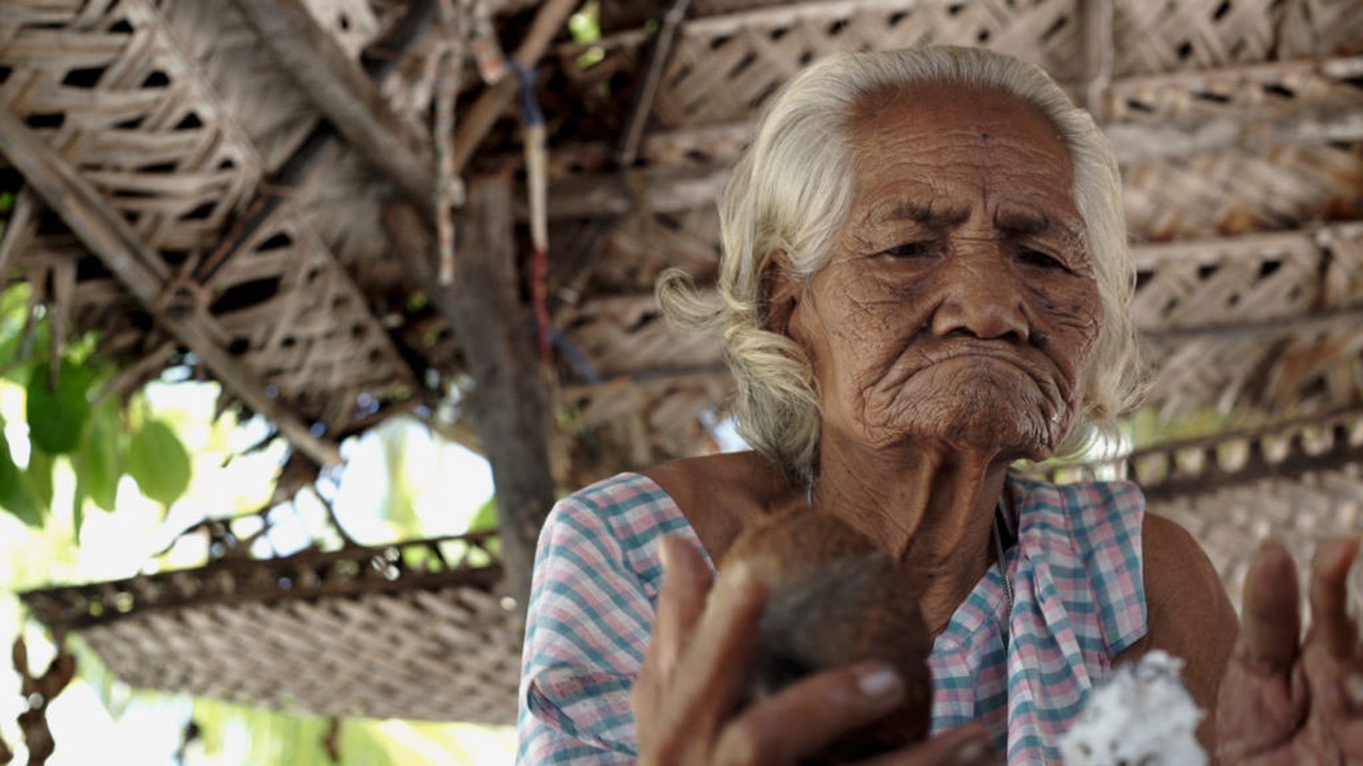 Anote's Ark, un'anziana abitante di Kiribati