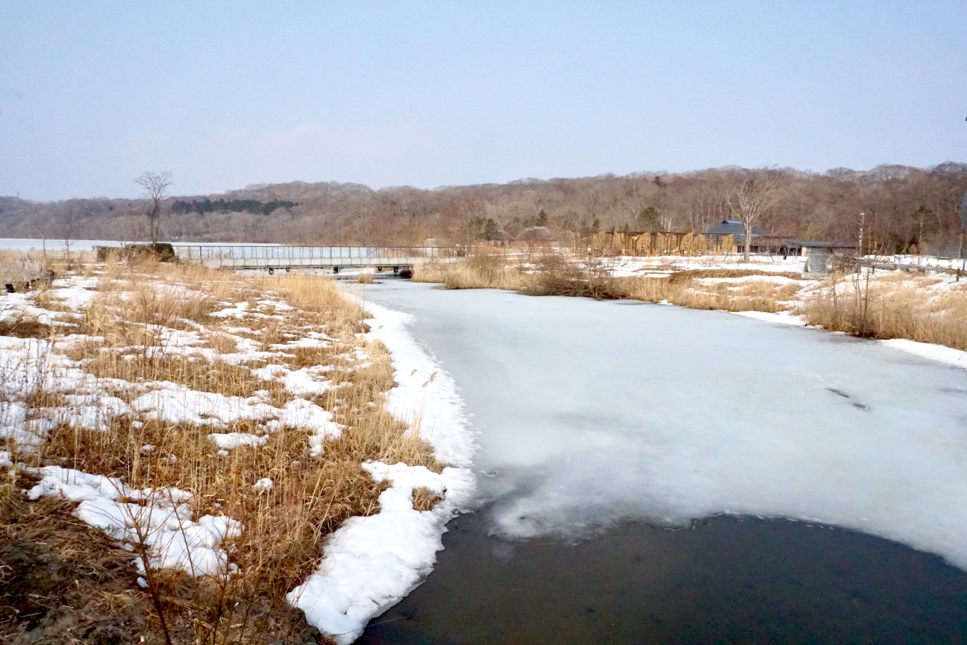 Lake Poroto in Shiraoi in the distance