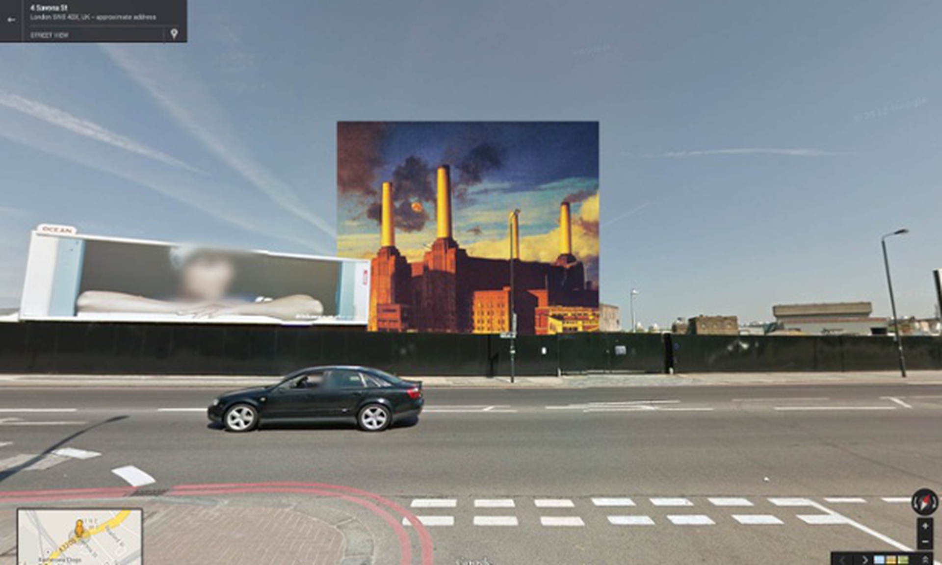 Copertine di album famosi nel punto esatto di Google street view