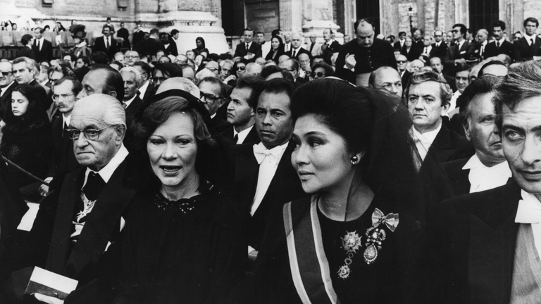 Imelda Marcos ai funerali di papa Paolo VI © Keystone/Getty Images