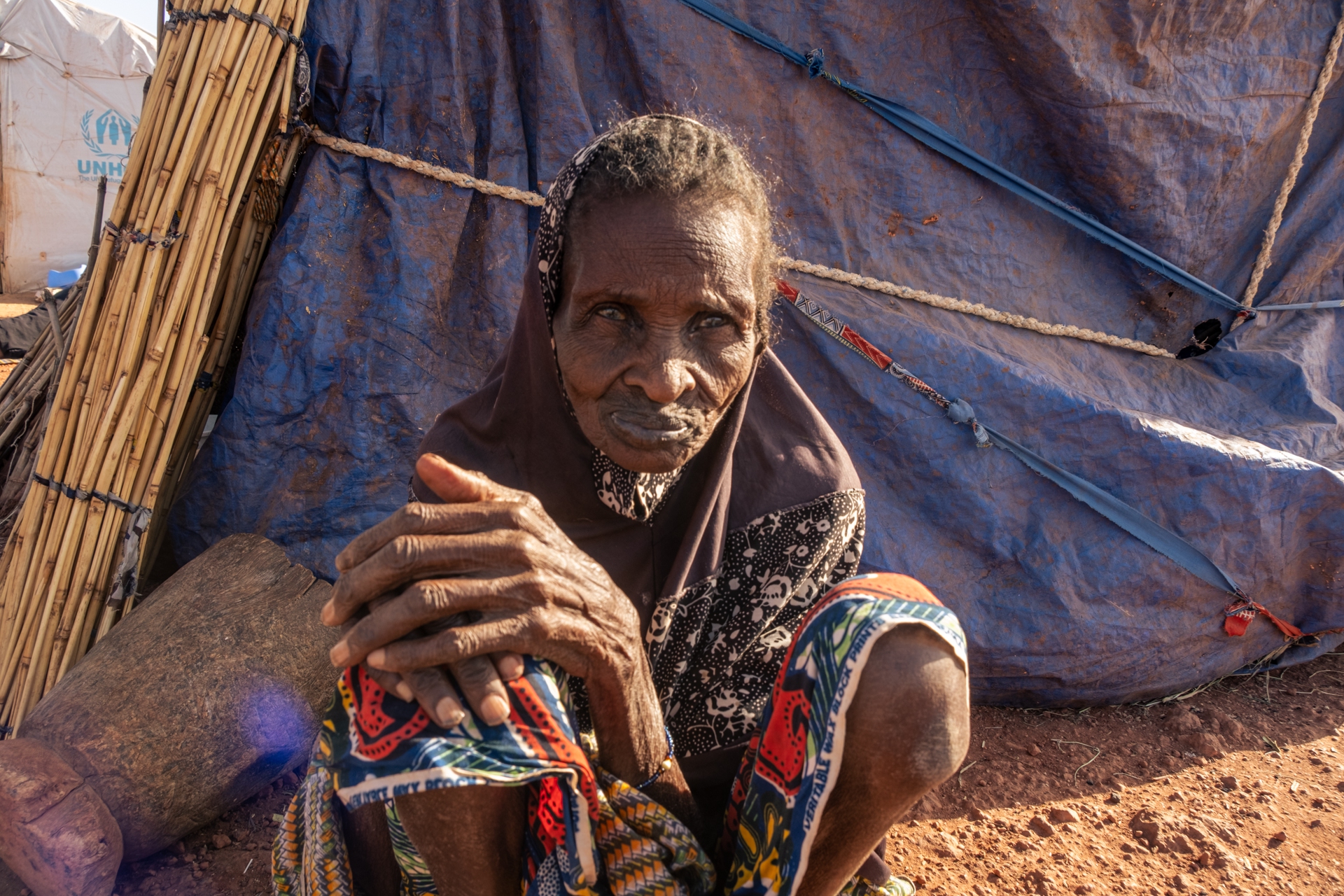 Anziana rifugiata Mopti