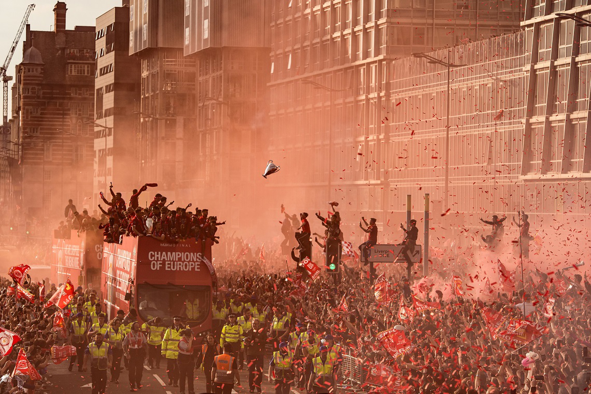 Liverpool Champions League Victory Parade, Oli Scarff, World Press Photo 2020