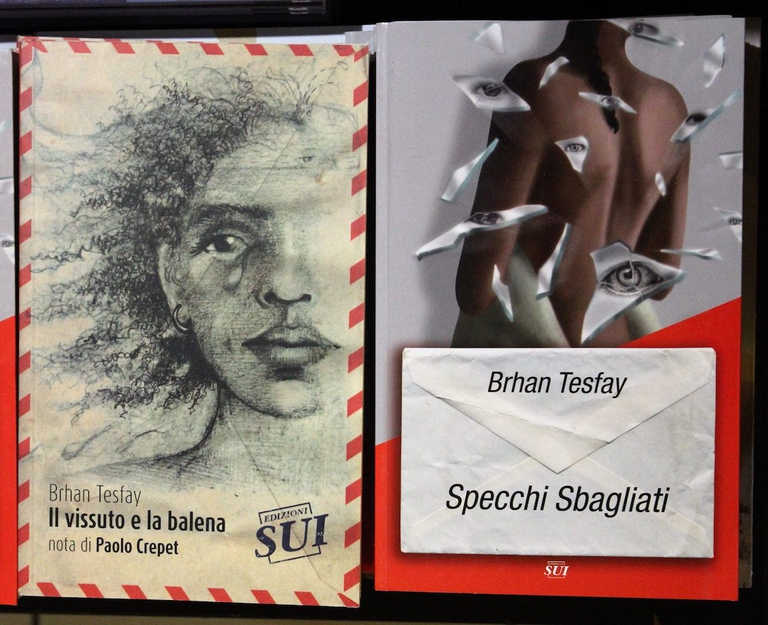 La copertina del libro "Specchi sbagliati", con cui l'autore Brhan Tesfay presenta nuove visioni della società contemporanea, affrontando antichi stereotipi. Foto by Giorgio Santangelo,