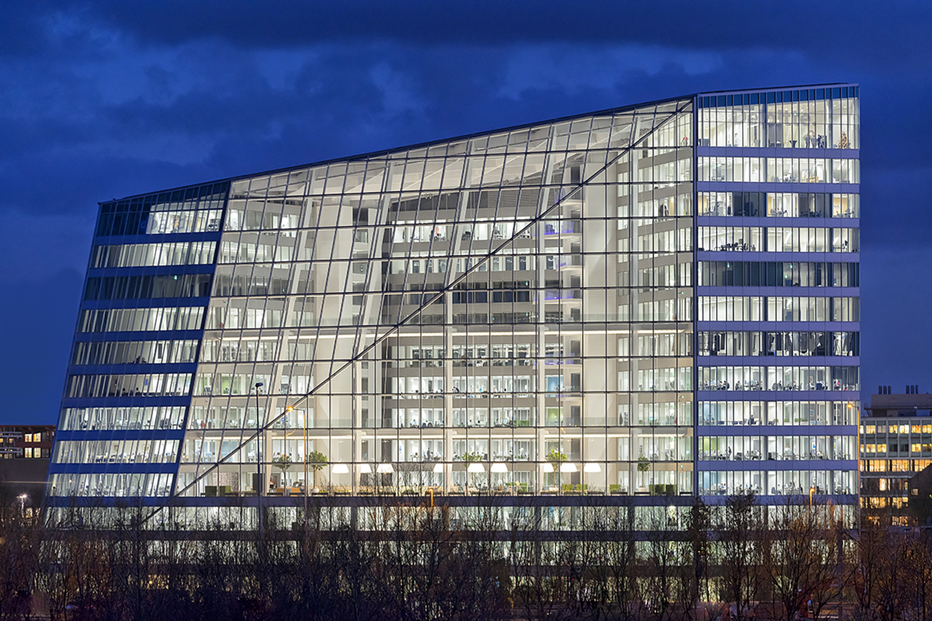 The Edge in Amsterdam. The most sustainable office building in the world