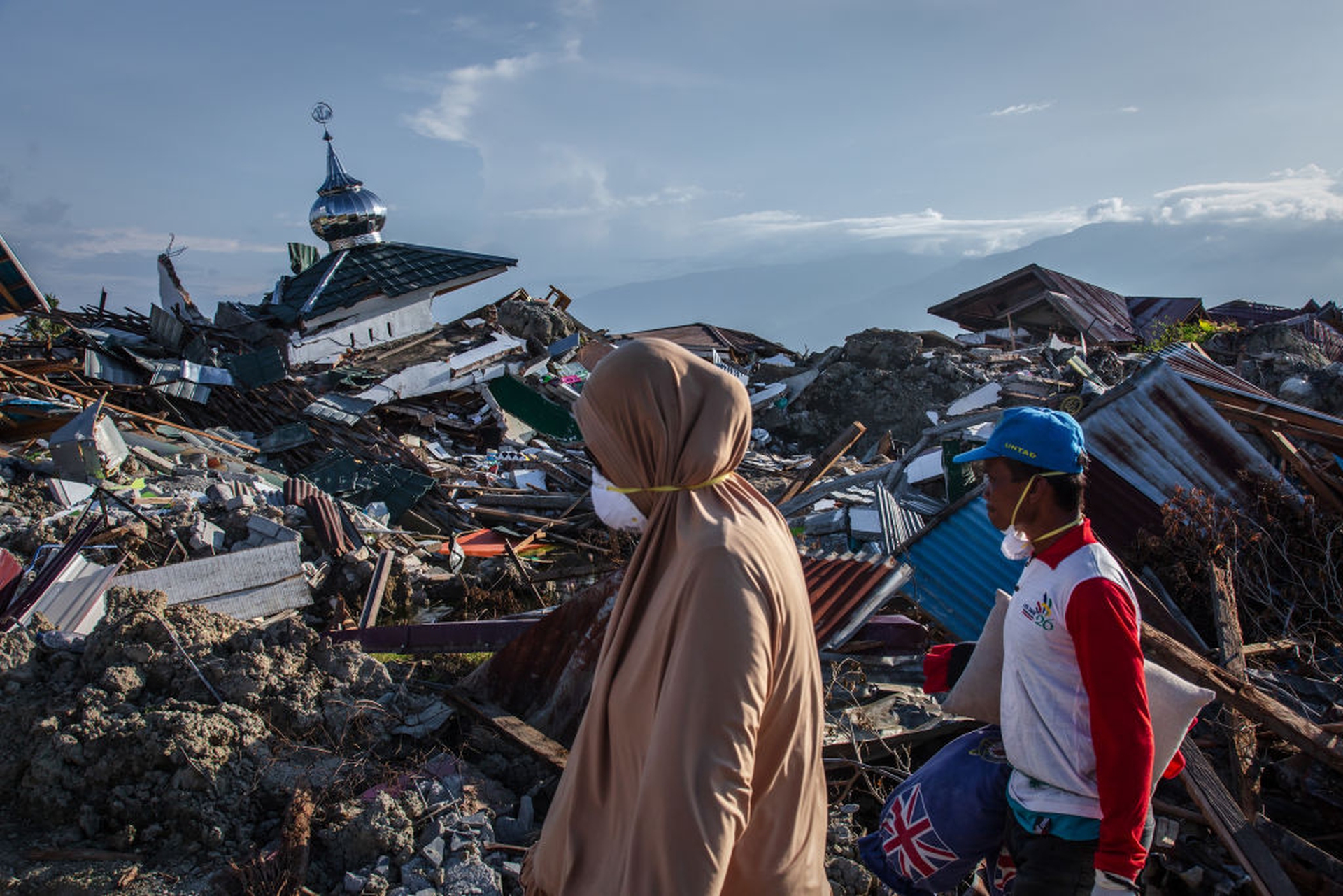 Devastation left by the earthquake and tsunami in Palu
