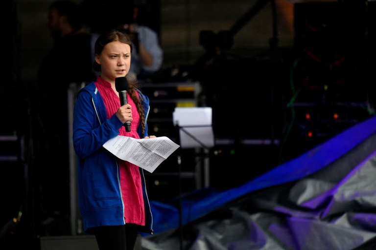 Greta Thunberg a Vienna per il summit di R20, l'organizzazione ambientalista fondata da Arnold Schwarzenegger