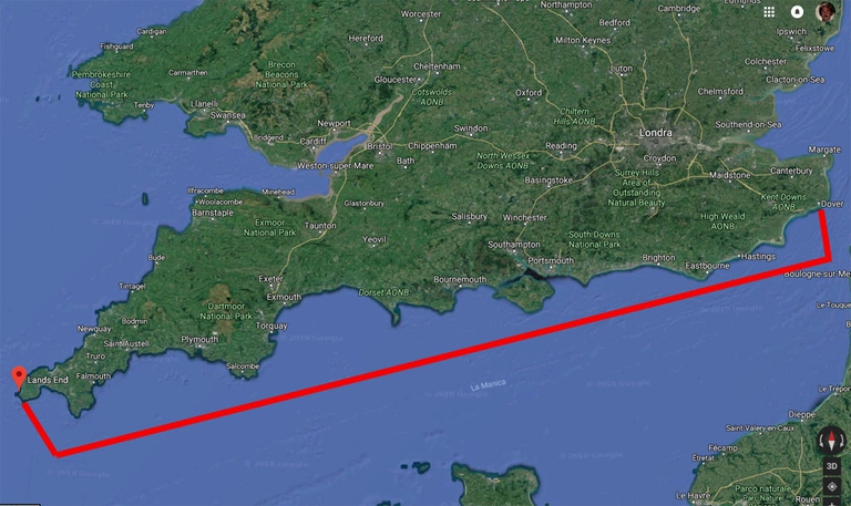 Lewis Pugh canale della manica