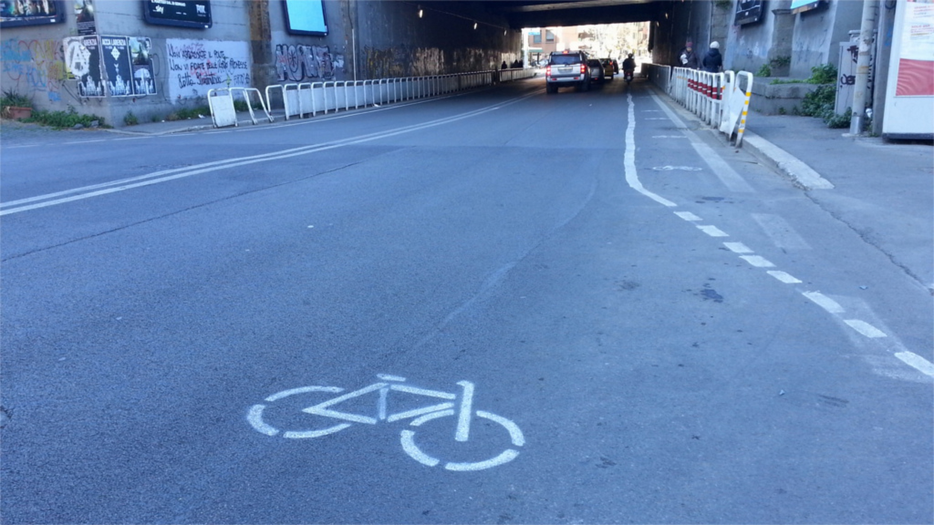 Ciclabile popolare tuscolana, simbolo bici