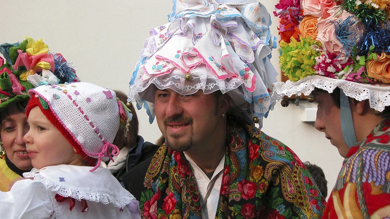 Immagini dal Pust, il Carnevale di Resia. © Parco delle Prealpi Giulie