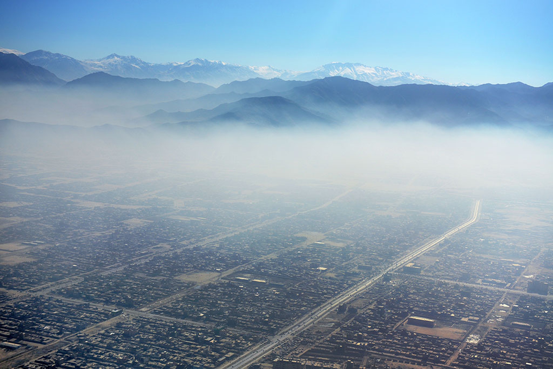 Veduta aerea di Kabul