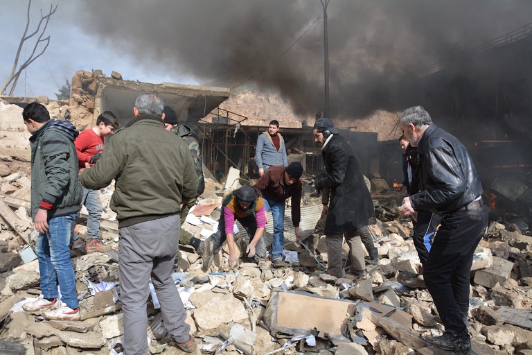 Siria Azaz autobomba