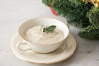 Cream of Jerusalem artichoke soup with sage