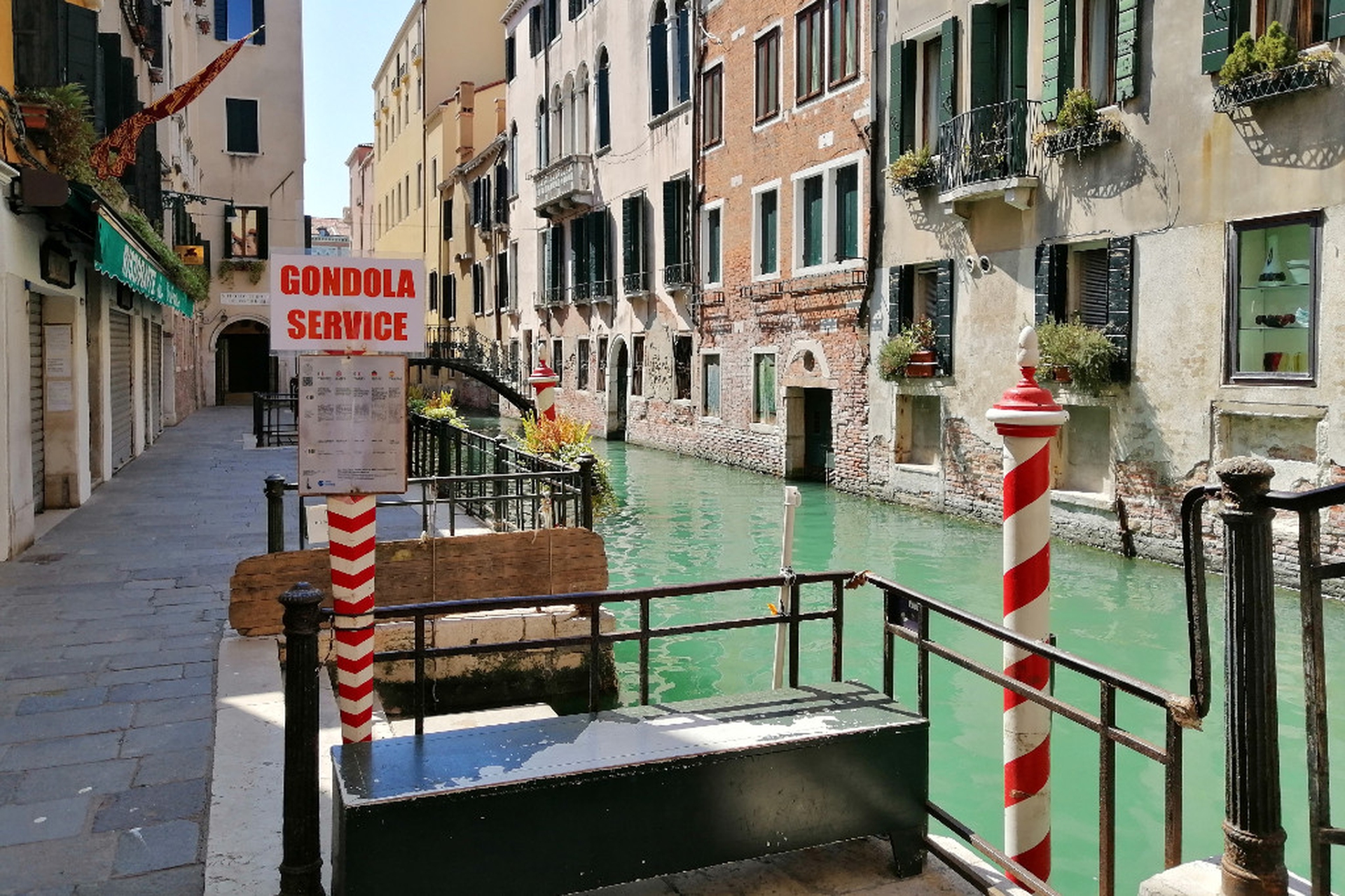 Servizio gondole chiuso