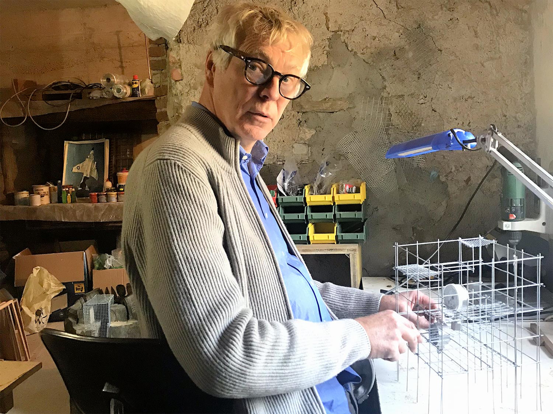 Frank Raes in laboratorio