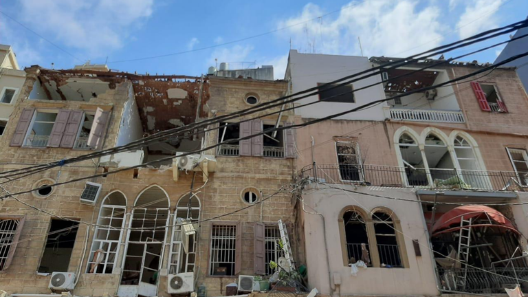 case distrutte a beirut