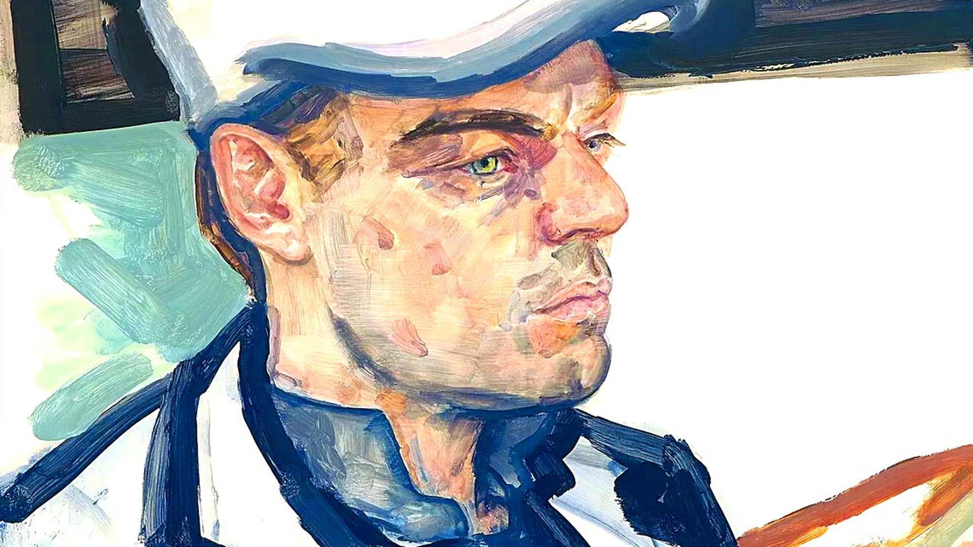 Ritratto di Leonardo DiCaprio donato da Elizabeth Peyton