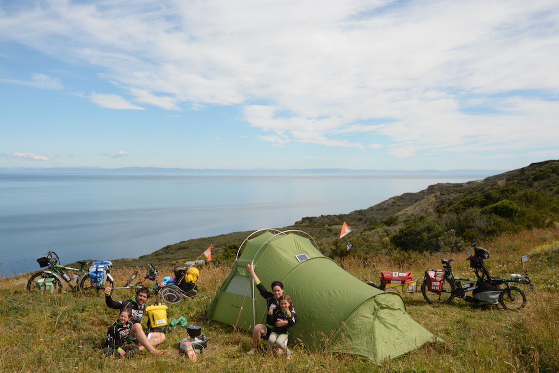 Biocycling, la famiglia in bicicletta