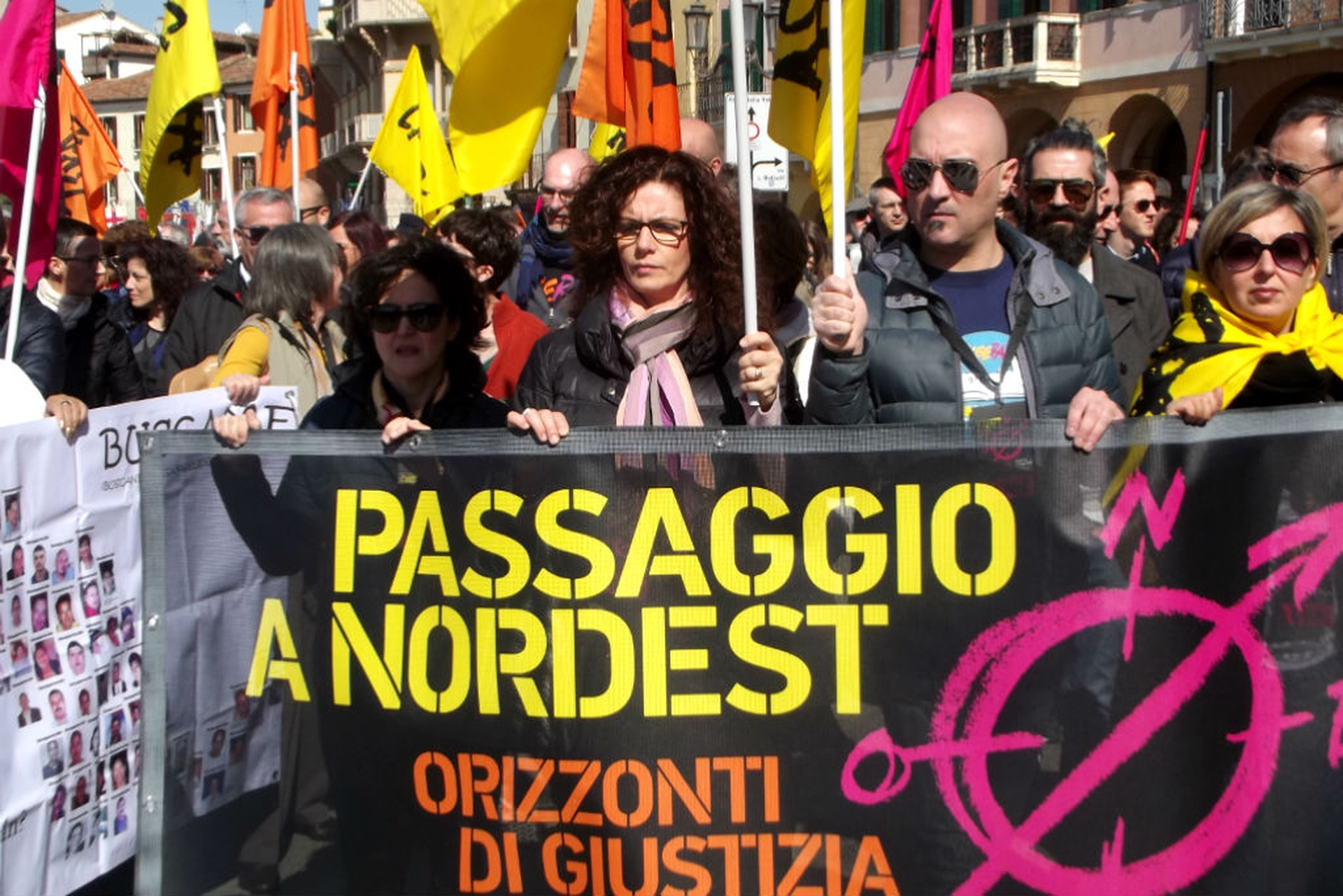 Testa del corteo di Libera