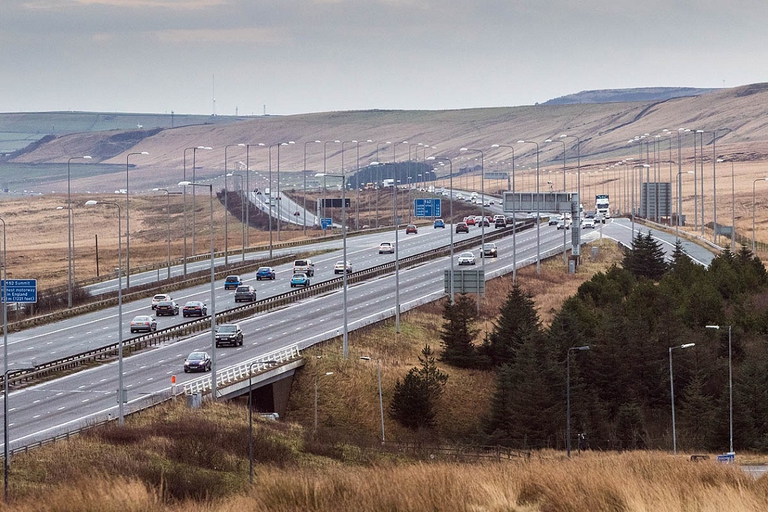 M62 connecting Liverpool to Hull, UK