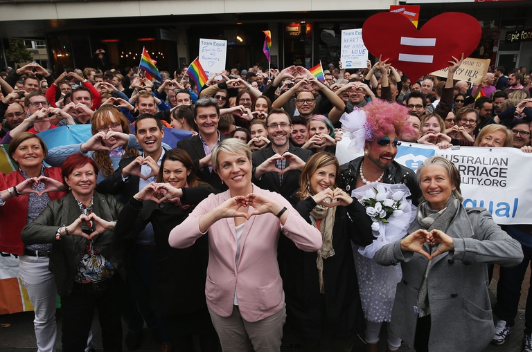 Manifestazione di australiani per la legalizzazione dei matrimoni gay. Foto di Don Arnold/Getty Images