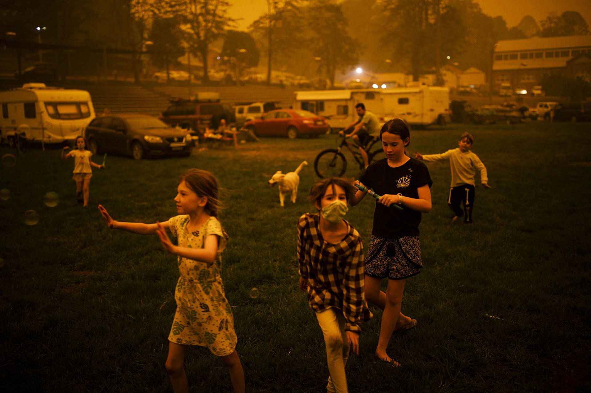 Bushfire Evacuation Center, Sean Davey, World Press Photo 2020