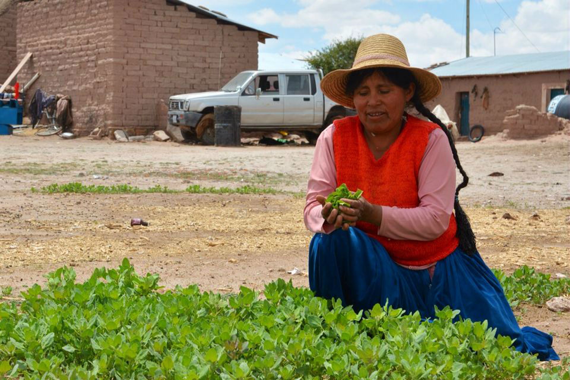 Happy Family Biocycling in Bolivia