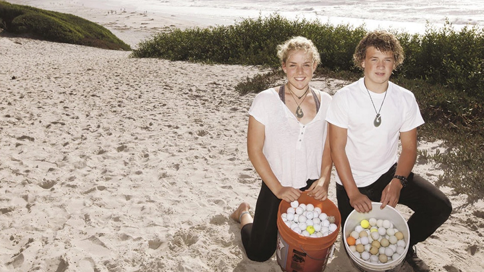 Palline da golf oceano