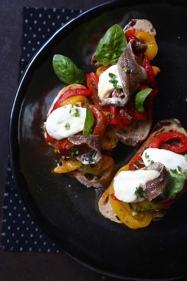 Bruschettona con peperoni