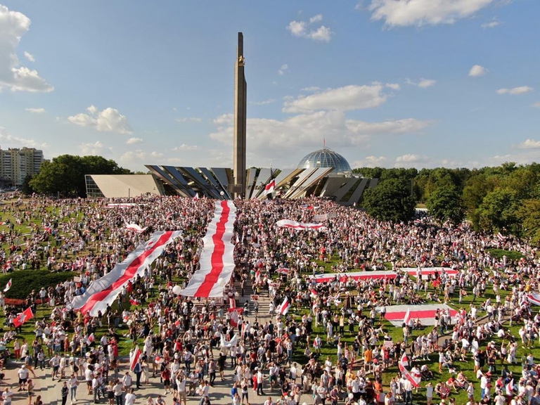 Manifestazioen Bielorussia agosto 2020