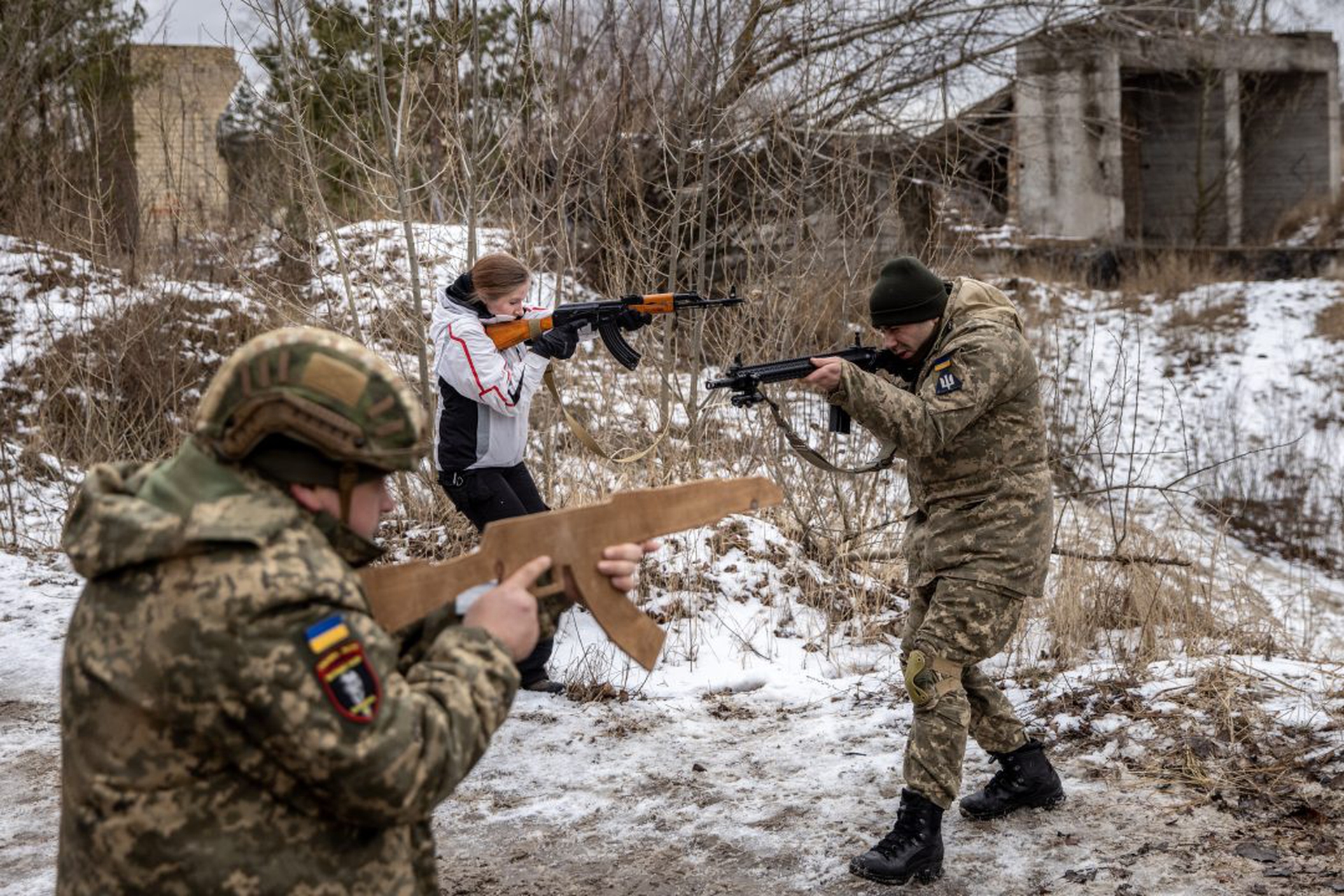 Civilians Continue Combat Training With Kyiv Territorial Defence Units