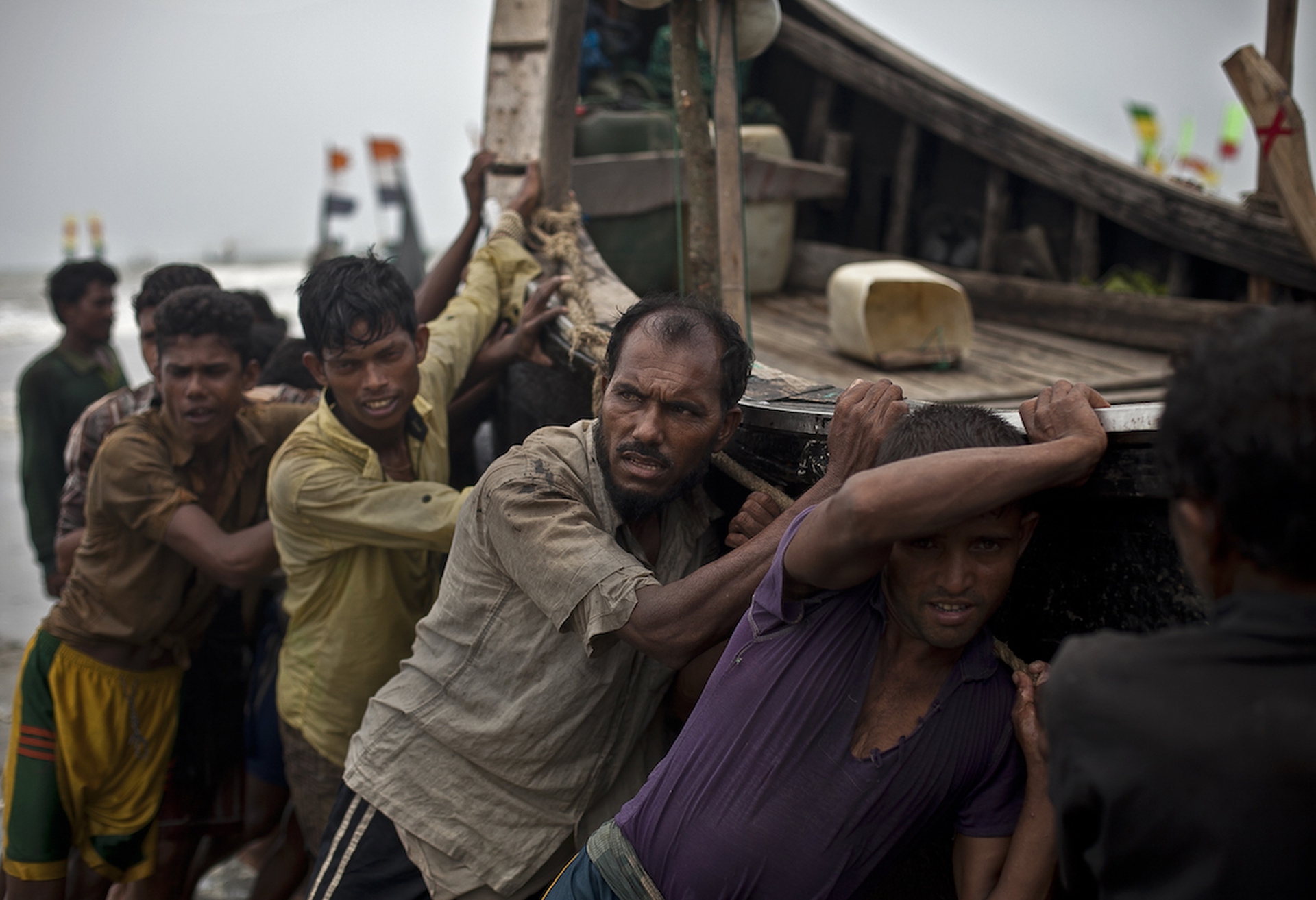 Rohingya IDP camp in Rakhine