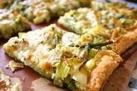 Ricetta della sfoglia rustica con porri