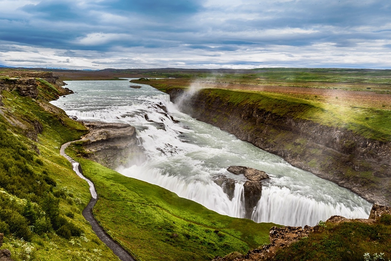 Le cascate Gullfoss, in Islanda