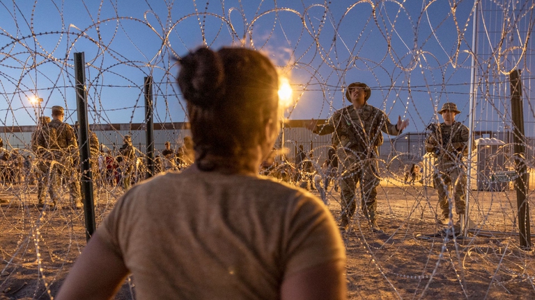 Il confine tra Usa e Messico a El Paso